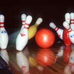 Ten Pin Bowling Strike. Burnaby BC.