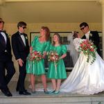 Wedding Party On Porch.