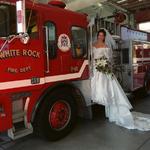 Bride On Fire Truck